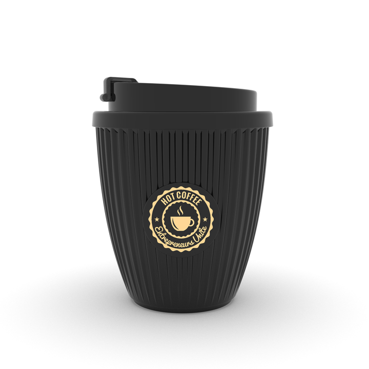 qinge Wholesale 250ml Customized OEM Logo Cup Biodegradable Coffee To Go Eco Friendly Coffee Grounds cup