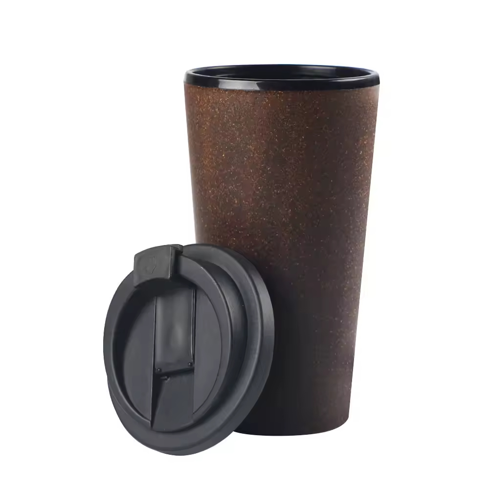qinge New Develop Coffee grounds mug plastic water cup Eco-friendly 350ml 450 ml coffee mug with high quality